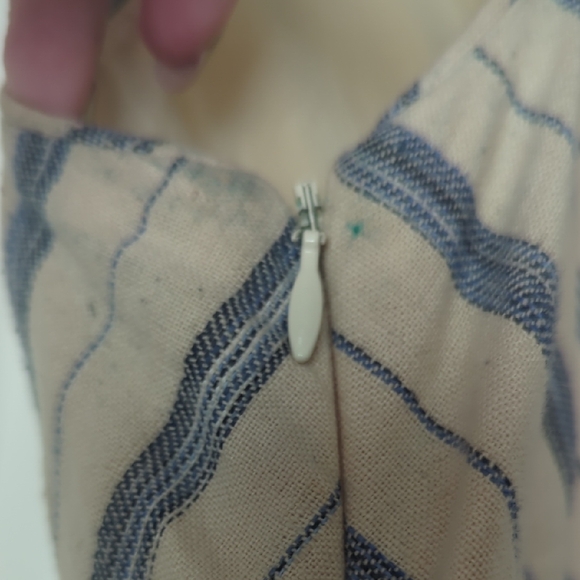 J. Crew Tan and Cream V-Neck Sleeveless Dress - Picture 4 of 4